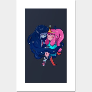 Marceline x Princess bubblegum - love bubbline Posters and Art